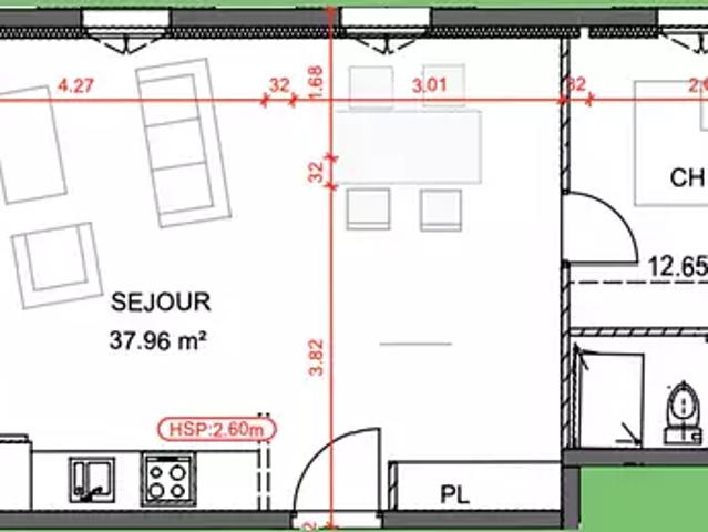 Bonnieux 84480 Achat / Vente appartement 2 pièces t2