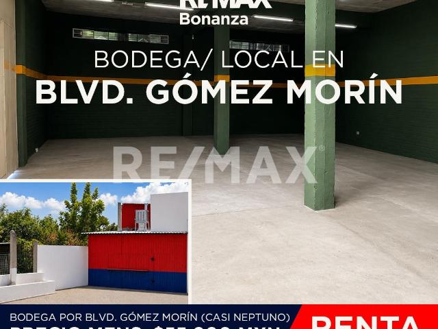 Bodega/ Local en Blvd. Gomez Morin