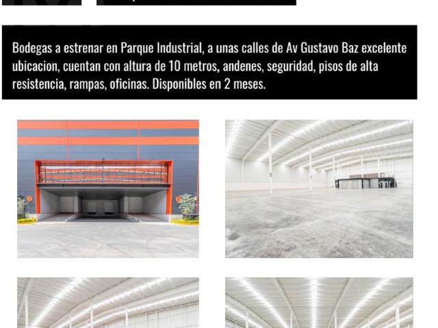 Bodegas en Renta en Tlalnepantla EBN