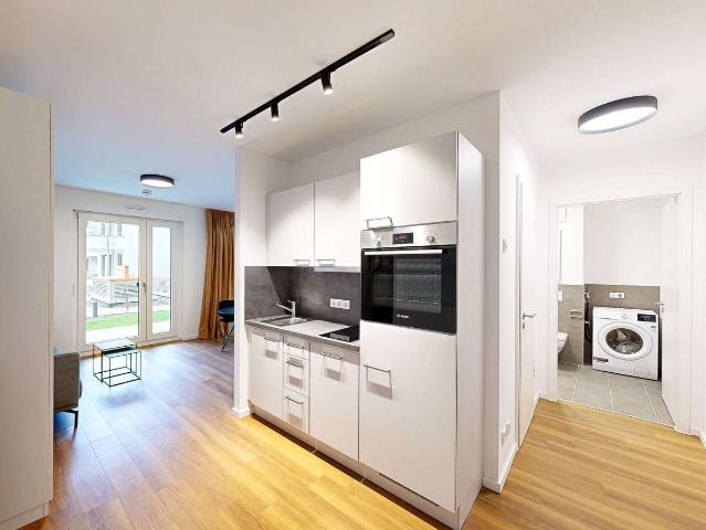 Bodenebenes 1 Zimmer Apartment mit Balkon in Ludwigshafen am Rhein
