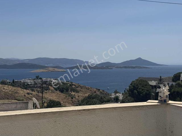 Bodrum Bağla Bankevler`de Full Deniz Manzaralı 2+1 Üst Kat
