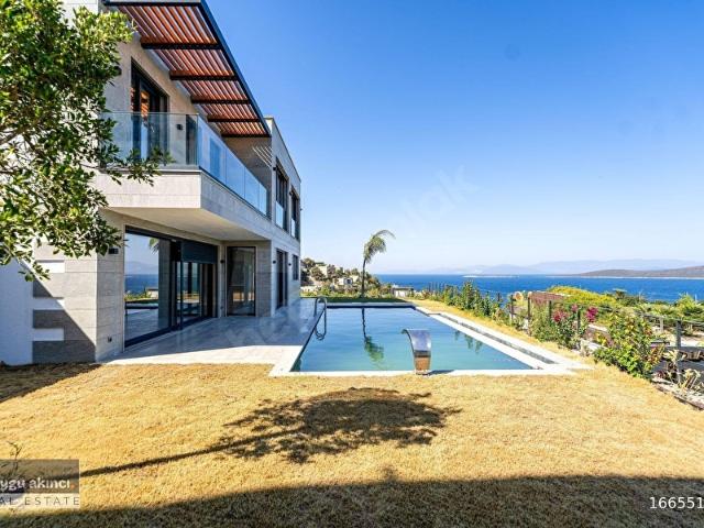 Bodrum Gündoğan Deniz Manzaralı Sıfır 6+1 Özel Havuzlu Villa