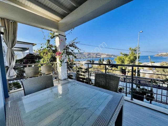 Bodrum Gündoğan'da Deniz Manzaralı, Site İçinde Kiralık Daire