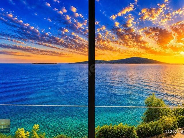 Bodrum Gündoğanda Denize Sıfır Özel Havuz Müstakil Yalı lüks ev