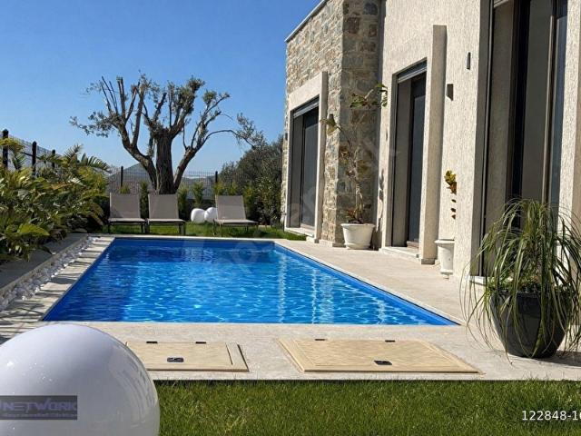 Bodrum Gürece Tek Katlı Müstakil Havuzlu Lüks Villa Kiralık