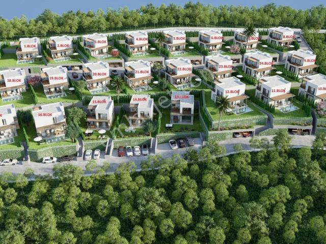 Bodrum Yahşi Kiralık 3+1 Dubleks Özel Havuzlu Manzaralı Ev