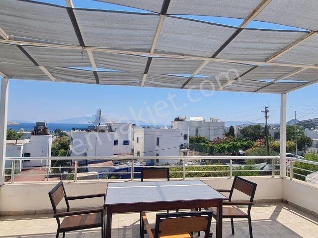 Bodrum Yahşi'de 2. Kat Kiralık Eşyalı 2+1 Daire Deniz Manzaralı