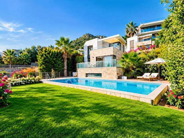 Bodrum Yalıkavak Geriş, Satılık Deniz Manzaralı Villa