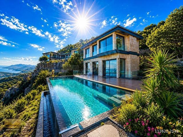 BODRUM YALIKAVAK SATILIK ULTRA LÜKS MALİKANE DENİZE HAKİM EV 4 DÖNÜM İÇİNDE FIRSAT FİYATA YENİ EV