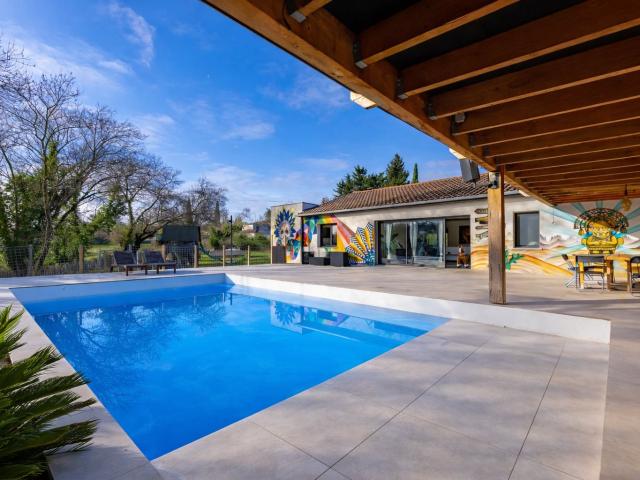 Boisseron, belle maison plain pied entiérement contemporaine. 177m² Boisseron