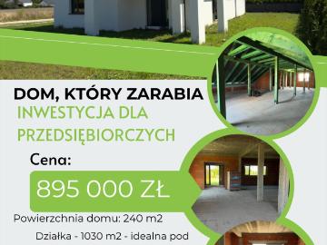 Dom 240 m² z potencjałem inwestycyjnym i mieszkaniowym