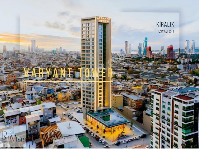 Bornova Varyant Tower Körfez Manzaralı 2+1 Eşyalı Satılık