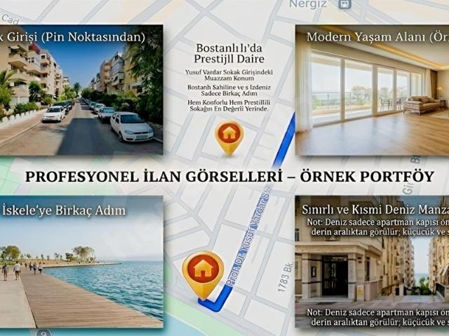 Bostanlı Yusuf Vardar'da Satılık Lüks 1+1