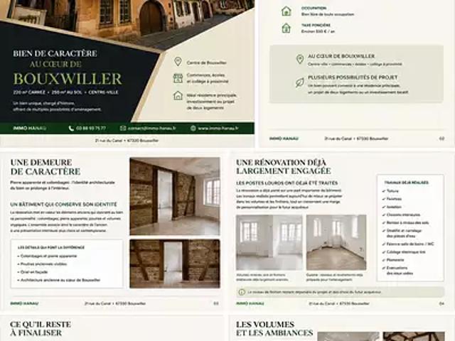 Bouxwiller 67330 Achat / Vente maison 6 pièces t6