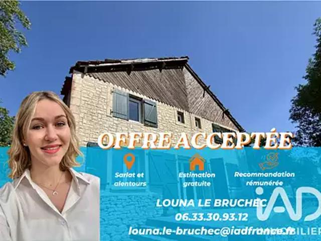 Bouzic 24250 Achat / Vente maison 5 pièces t5 terrasse garage
