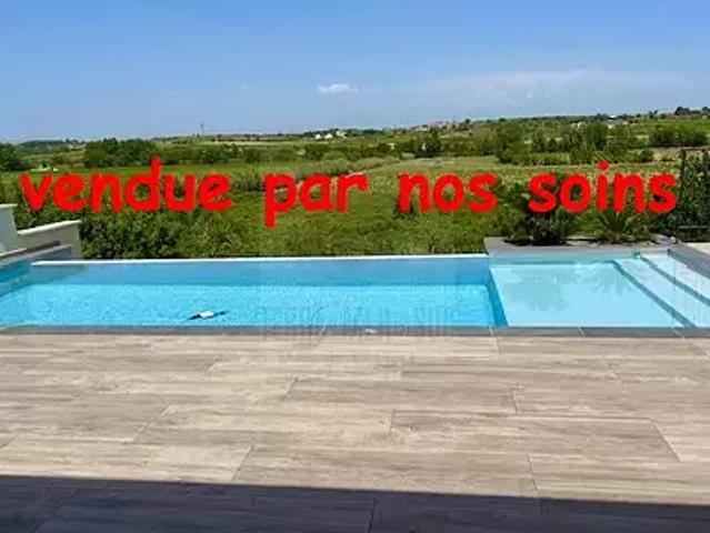 Boujan sur Libron 34760 Achat / Vente maison 4 pièces t4 au dernier étage piscine