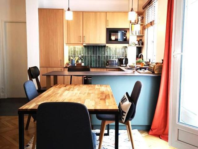 Boulogne Billancourt Quartier Parc des Princes Marmottan,Appartement de standing de 66.12 m2 de 3/4 pièces rénové
