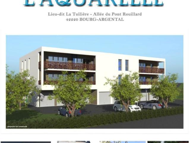 BOURG ARGENTAL 42220 Programme neuf de 9 logements du T2 au T4, 10 garages et 15 places de parkint