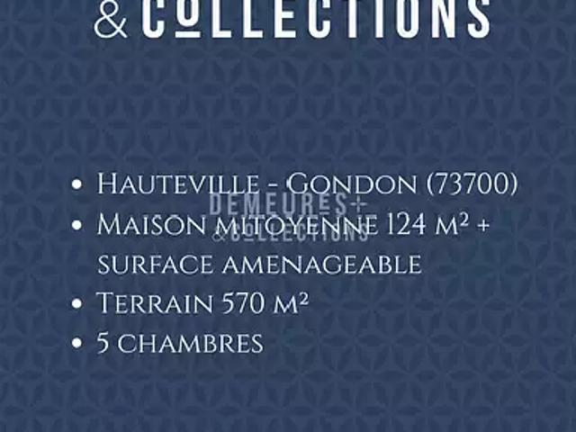 Bourg Saint Maurice 73700 Achat / Vente maison 6 pièces t6 terrasse