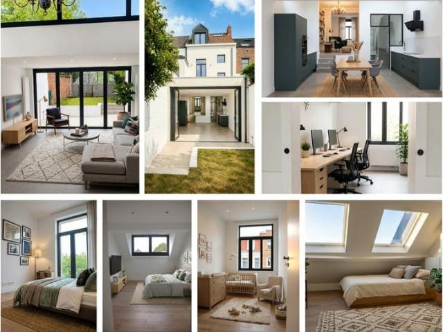 BOURDON Maison rénovée 3 ch. à Uccle, jardin, lumineux
