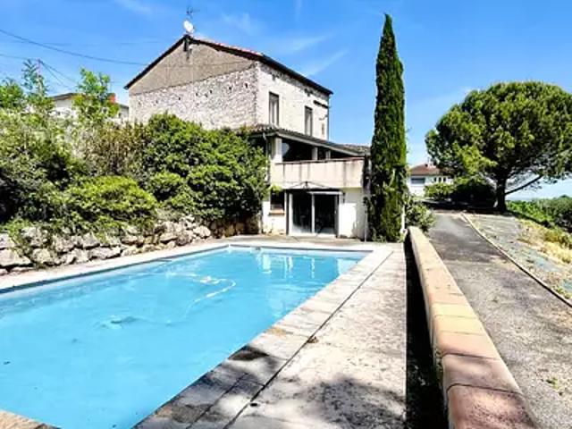 Blaye les Mines 81400 Achat / Vente maison 7 pièces t7 piscine jardin