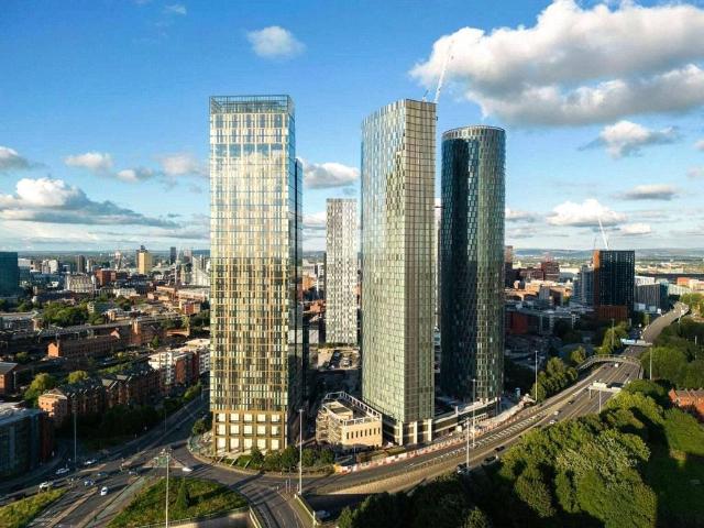 Blade Tower, 15 Silvercroft Street. 2 bed apartment to rent £2,300 pcm £531 pw