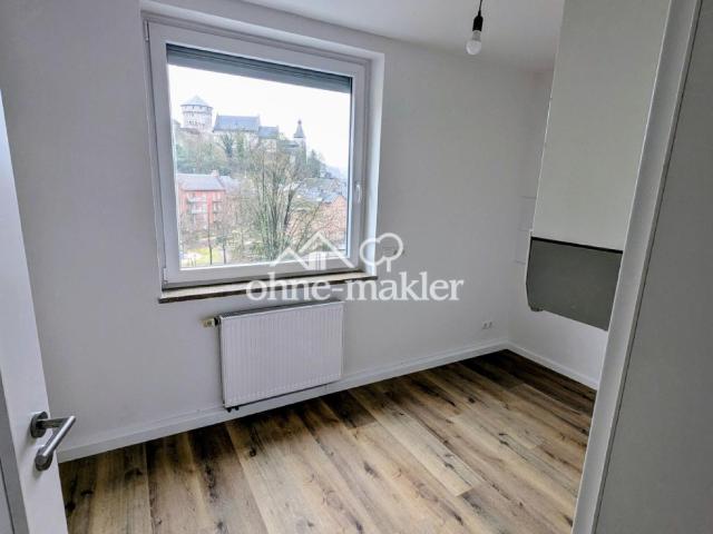 Blick auf die Stolberger Burg, frisch sanierte Wohnung in Stolberg Altstadt