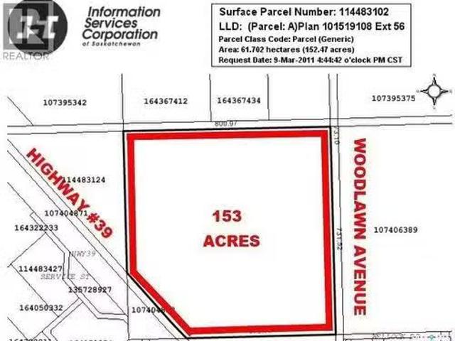 Blk A Sister Roddy Road, Estevan, SK, S4A 2K9 vacant land fo.