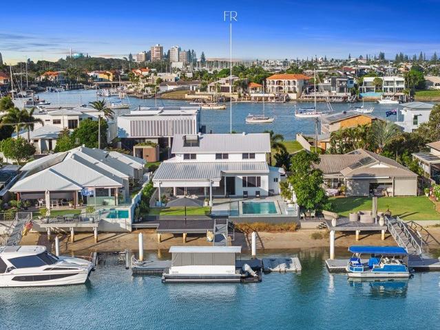 BLUE CHIP DEEP WATER WITH 18M FRONTAGE IN MOOLOOLABA'S FINEST STREET!