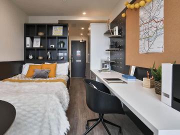 Bronze Studio Mid Level Has an Apartment