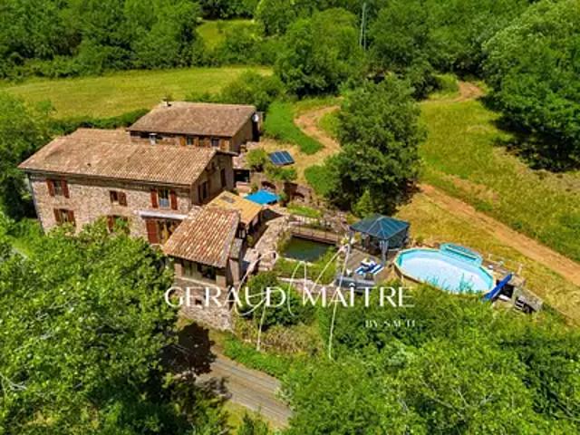 Broquiès 12480 Achat / Vente maison 11 pièces t11 piscine terrasse