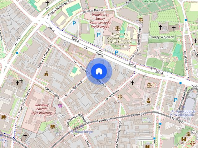 BRAK PROWIZJI: 2 pokoje w centrum z balkonem, parking prywatny
