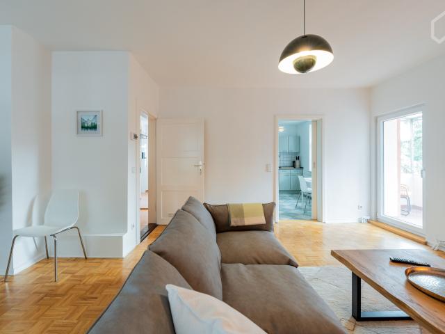 Brand New Furnished Sleep Quiet in 3 Room + Balcony flat at a cosy relaxing district of the wild main City Berlin