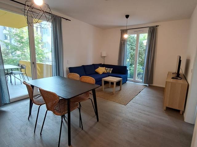 Brand new: stylish, fully furnished 2 room apartment with fitted kitchen and balcony in Berlin, Berlin Amsterdam Apartments for Rent