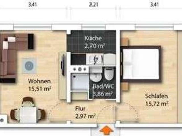 BRANDNEU RENOVIERT + provisionsfrei kleine Eigentumswohnung im 3. OG in Laubegast