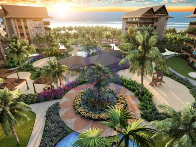 Breve lançamento! Apartamento com linda vista mar e 4 suítes no GOA Beach Porto das Dunas