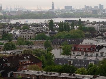 Breathtaking view across the Alster