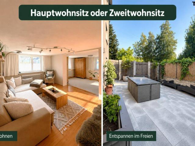 Bregenz: Langen: Garten Maisonette Wohnung mit ca. 205 m², eigenem Eingang und großzügiger Terrasse – als Hauptwohnsitz oder Zweitwohnsitz nutzbar