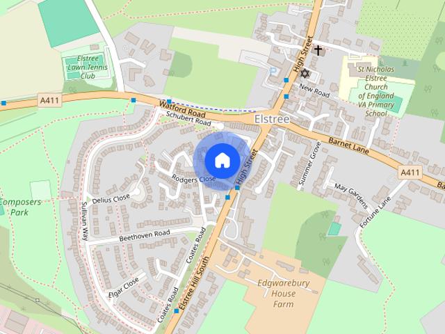 Britten Close, Elstree, Hertfordshire