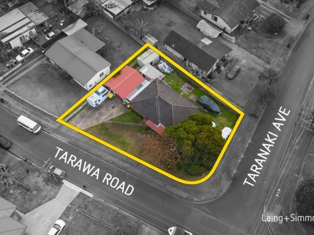 Brick home occupies a 714sqm corner block with development opportunity