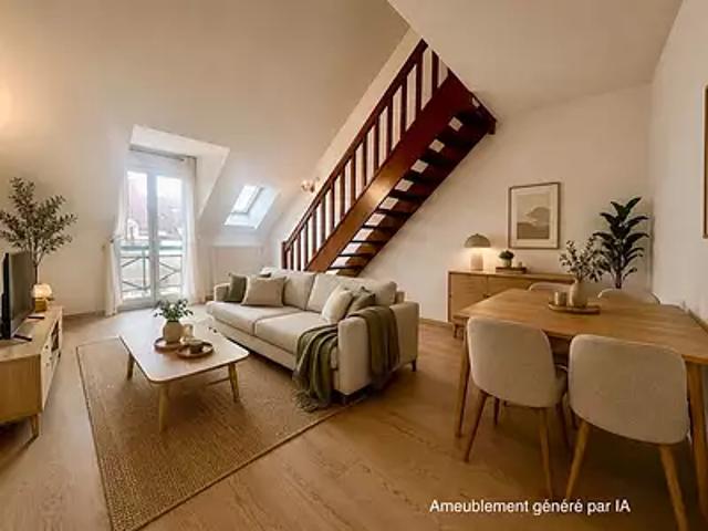 Brie Comte Robert 77170 Achat / Vente appartement 3 pièces t3 au dernier étage cave