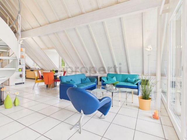 Bright 3.5 room attic apartment with lake view in Uster