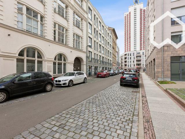 Bright 2 Room New Build Serviced Apartment in the DFB Founding House, Fully Furnished with a South Facing Balcony, Leipzig Amsterdam Apartments for Rent