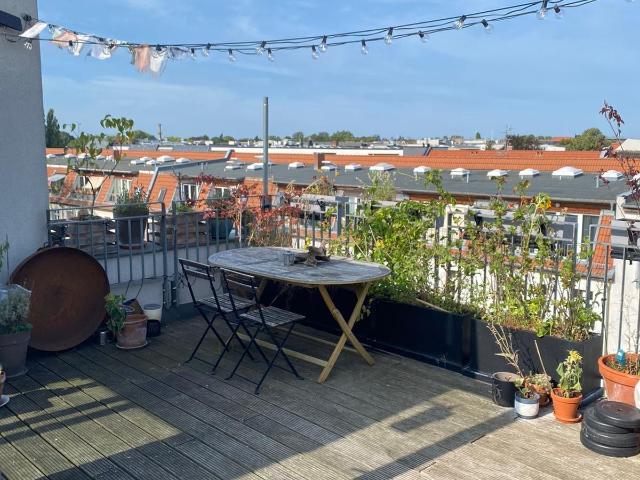 Bright 2 Room Apartment with Large Roof Terrace in Pankow