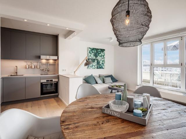 Bright 2 room apartment with two roof terraces