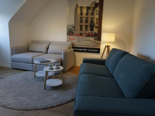 Bright cozy quiet green located 3 room apartment near university & city, suited for shared apartment, families, Dusseldorf Amsterdam Apartments for Rent