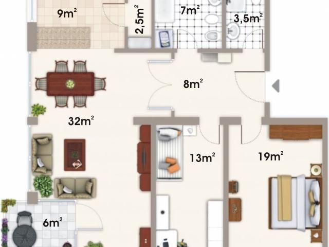 Bright and modern furnished 3 room apartment in Blasewitz