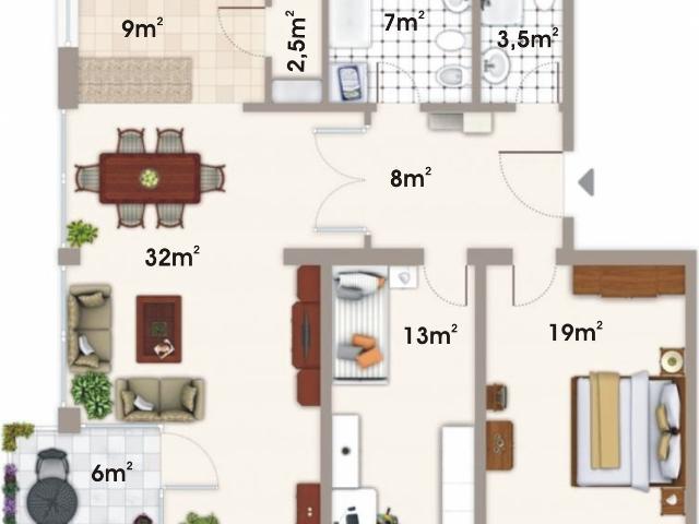 Bright and modern furnished 3 room apartment in Blasewitz, Dresden Amsterdam Apartments for Rent