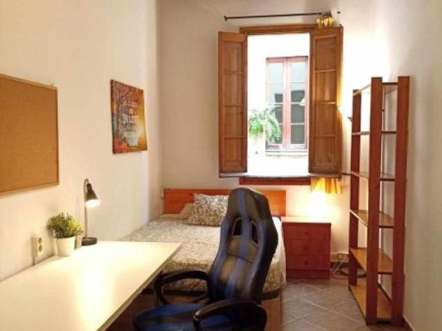 Bright double bedroom in the Gothic Quarter