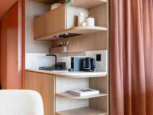 Bright Furnished Studio in Prilly Tilia Tower, Prilly Amsterdam Apartments for Rent